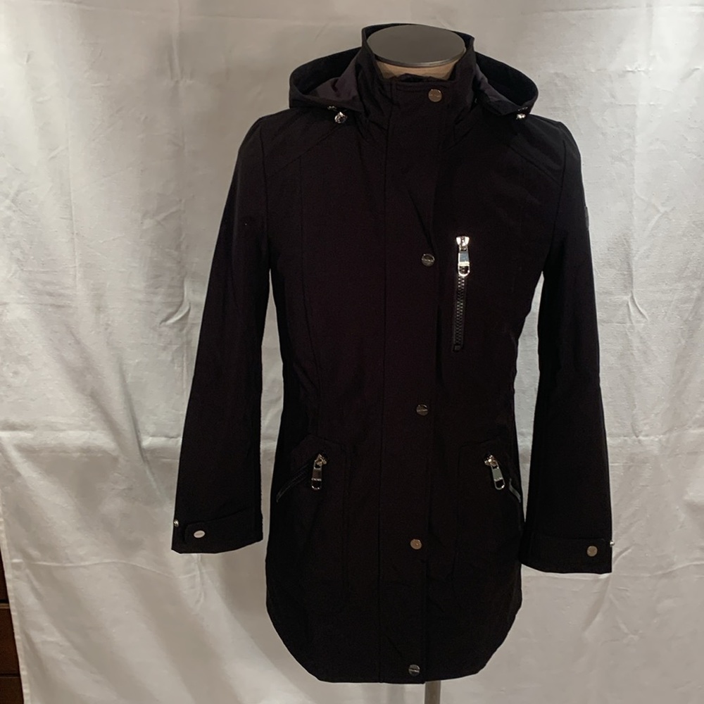 Calvin Klein Upscale Unisex black raincoat size small